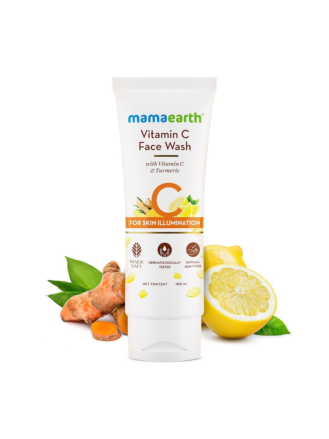 Mamaearth Vitamin C Face Wash with Vitamin C & Turmeric for Skin Illumination 100 ml