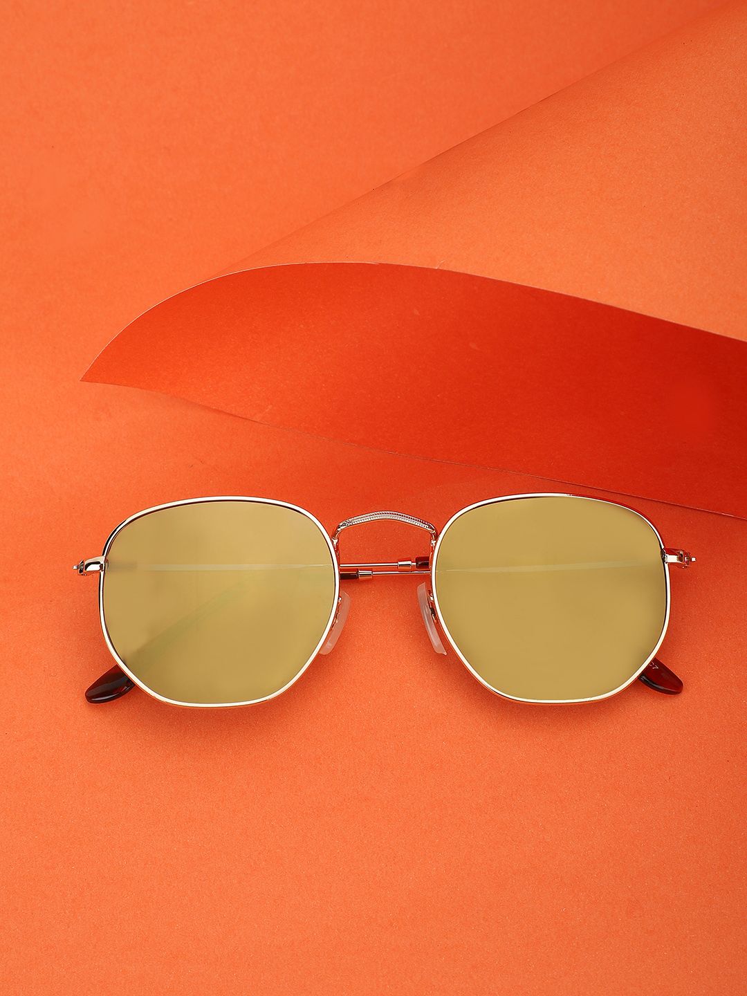 Carlton London Men Mirrored Polarised Square Sunglasses A07-3-66259-C7