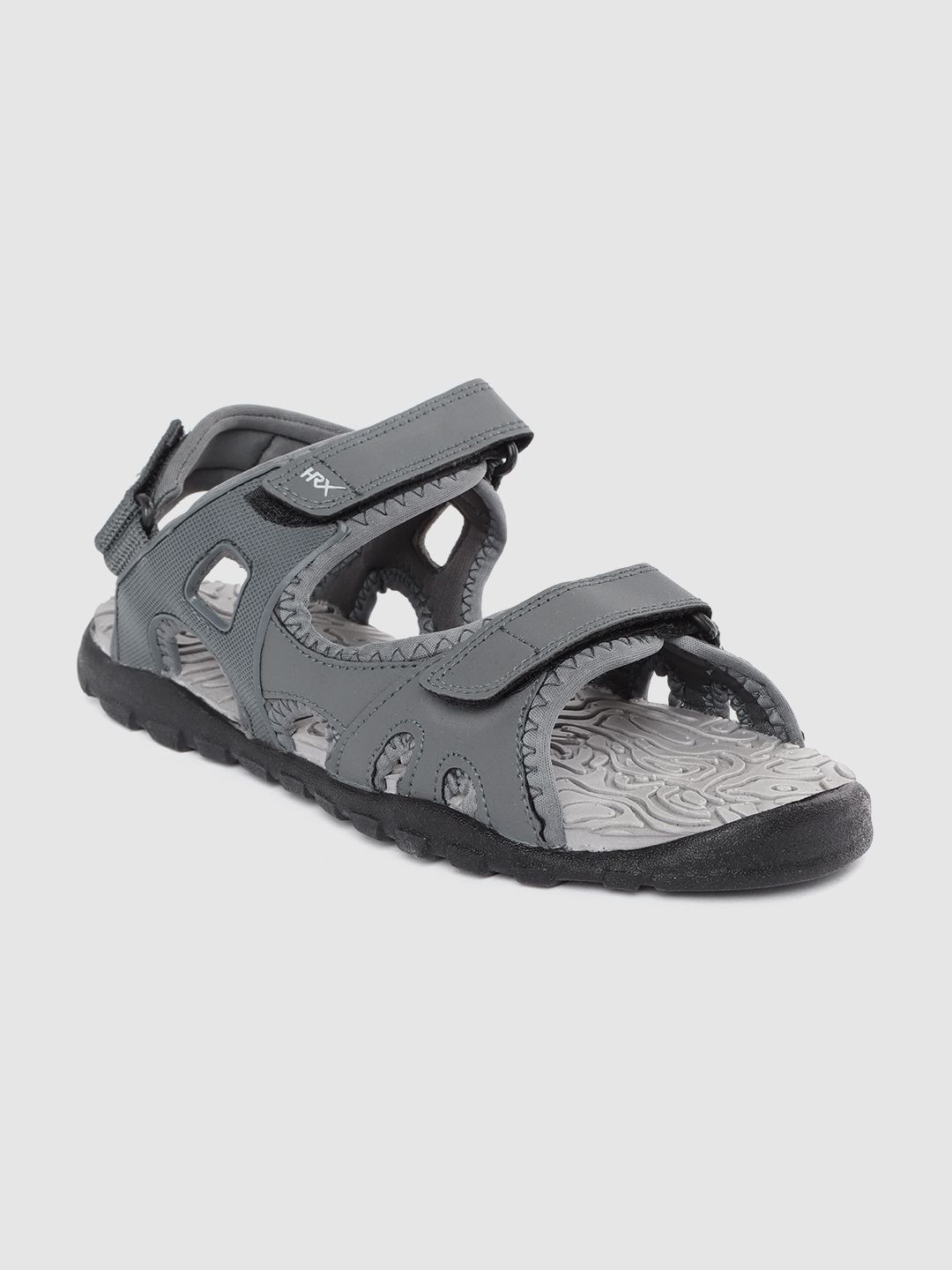 HRX by Hrithik Roshan Men Grey Solid Sports Sandals