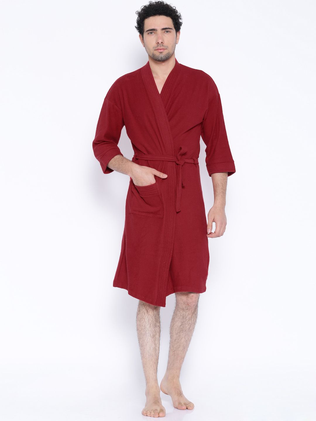 Sand Dune Red Bathrobe Price in India