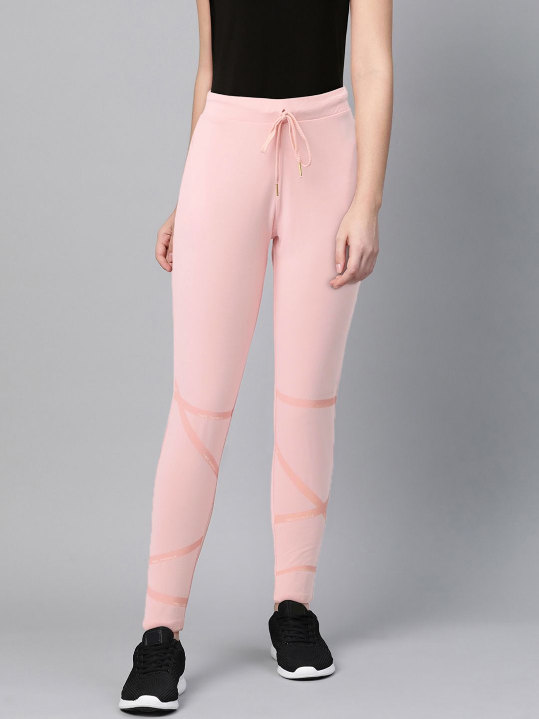 Sweet Dreams Women Pink Geometric Print Track Pants Price in India