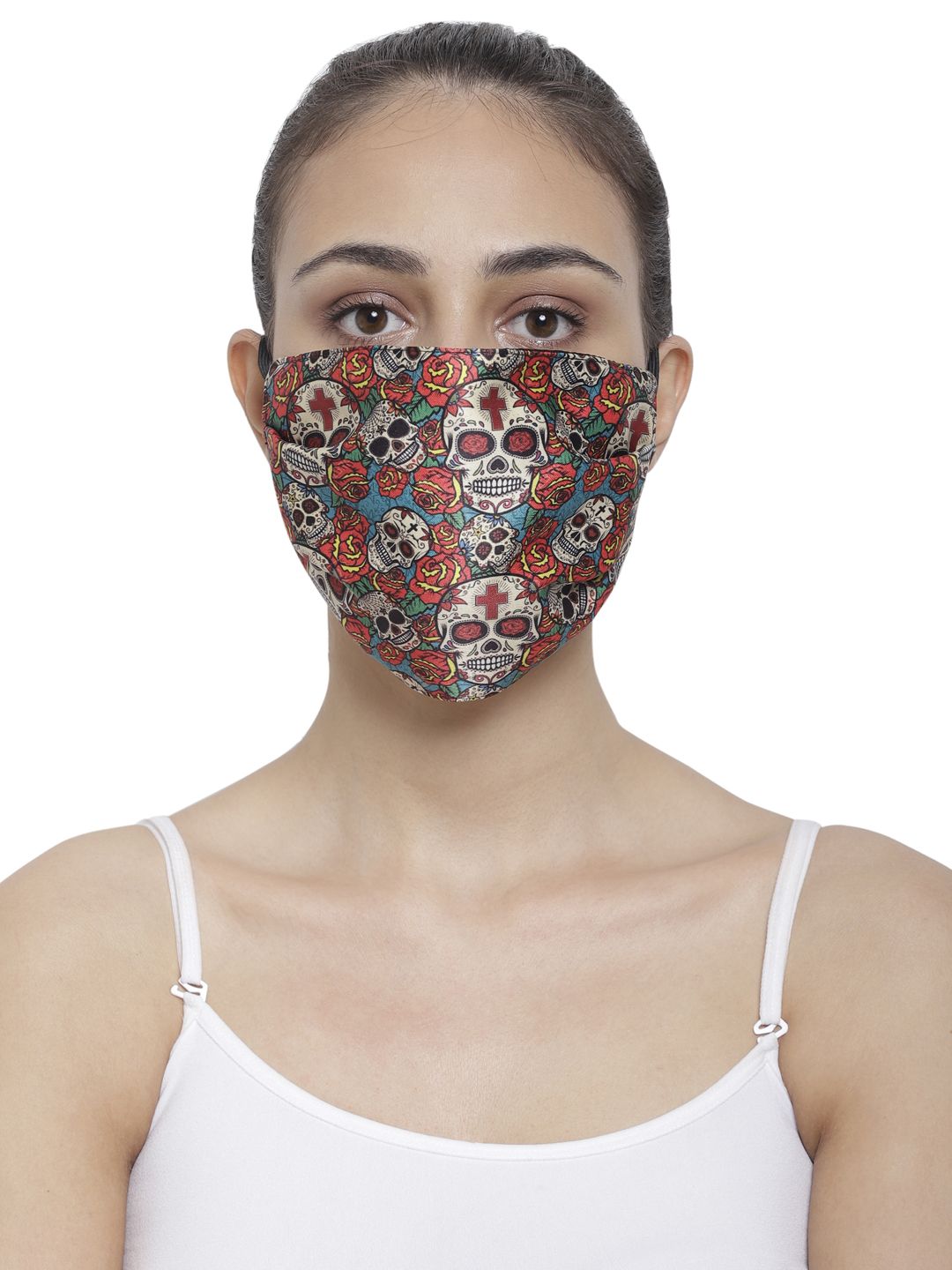 The House of Tara Unisex Printed 3-Ply Anti-Pollution Reusable Wrinkle-Free Cloth Masks Price in India