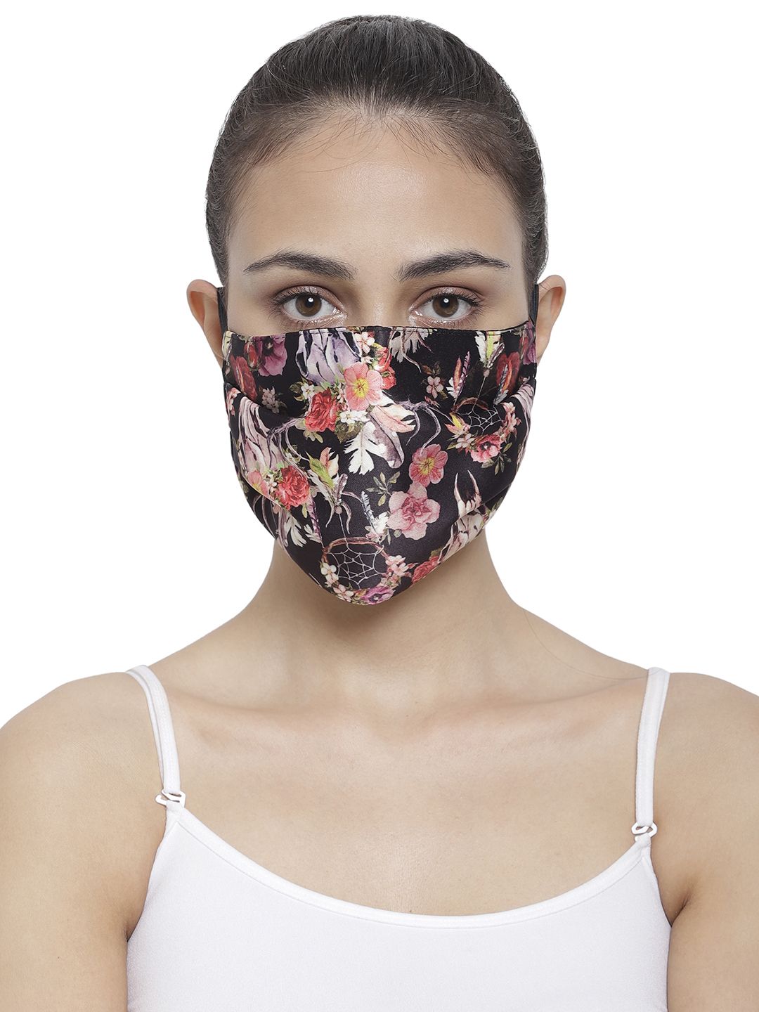 The House of Tara Unisex Printed 3-Ply Anti-Pollution Reusable Wrinkle-Free Cloth Masks Price in India