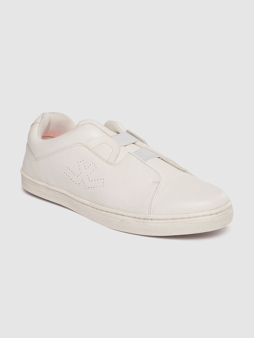 WROGN Men White Solid Sneakers