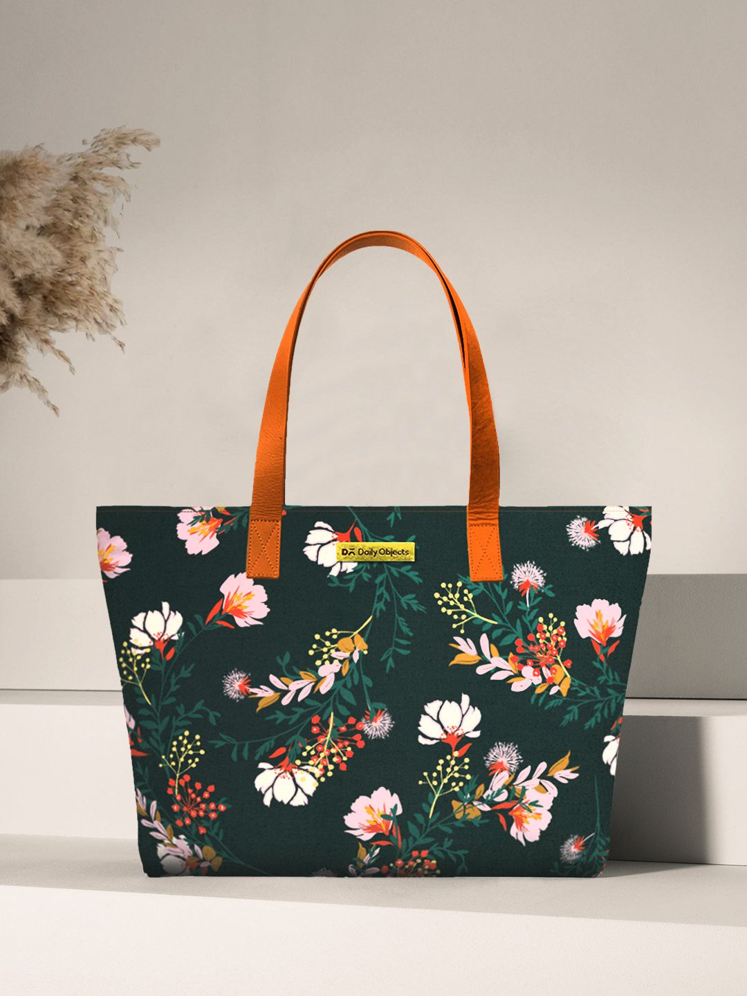 DailyObjects Women Multicoloured Floral Printed Tote Bag Price in India