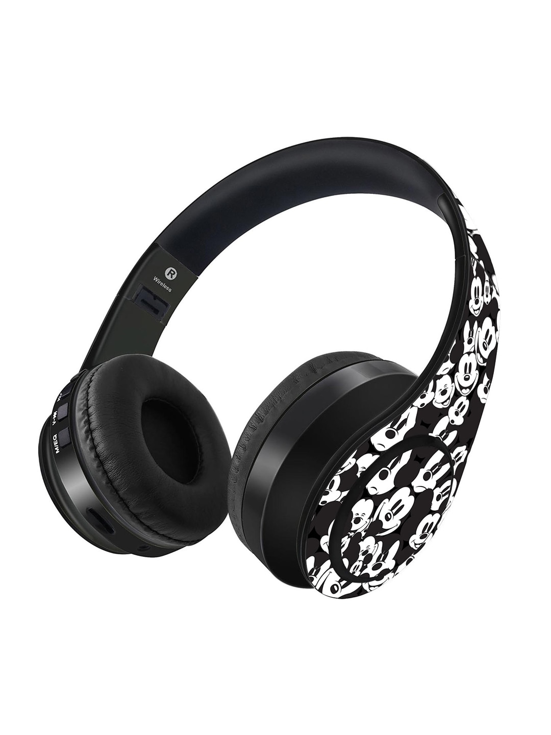 YK Kids Black & White Mickey Smileys Decibel Wireless On Ear Headphones Price in India