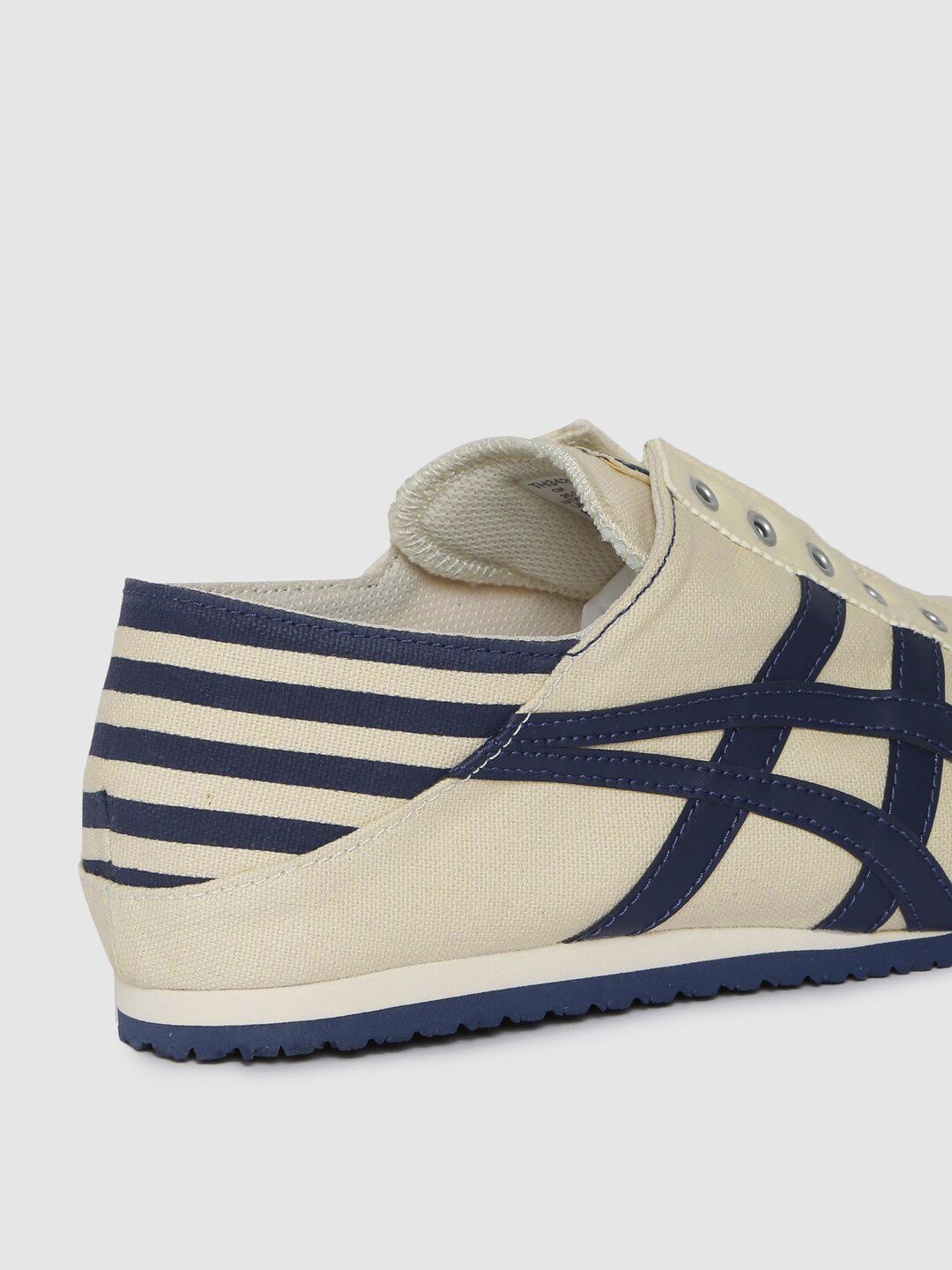Buy Onitsuka Tiger Unisex Beige & Navy Blue Striped Mexico  display picture 1