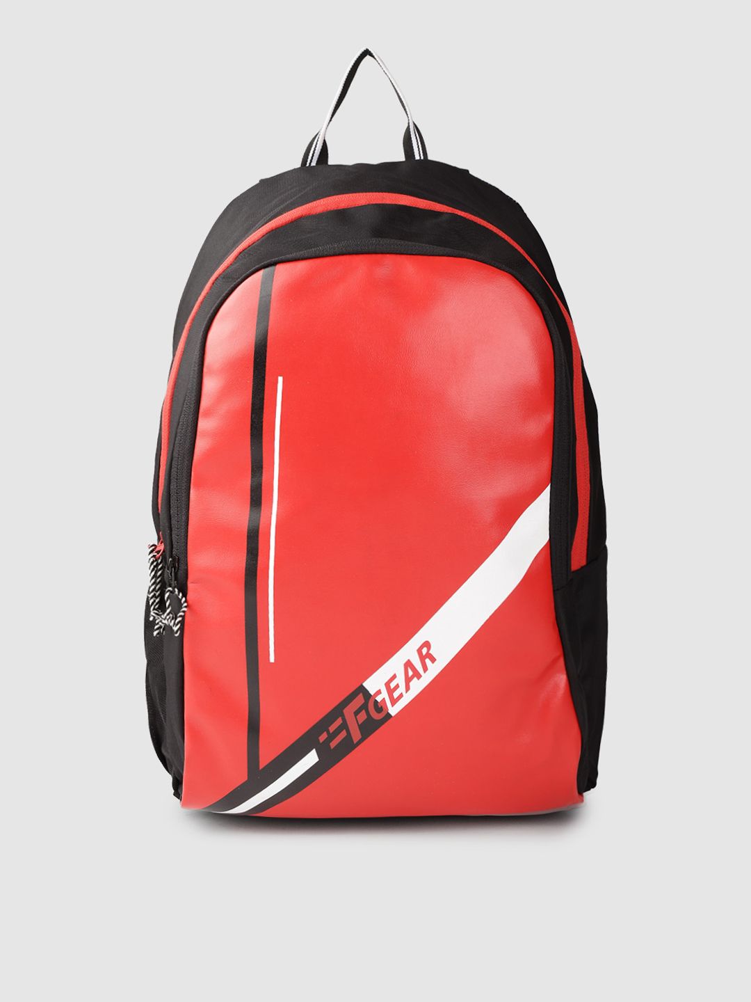 F Gear Unisex Red & Black Brand Logo Print 15 Inch Laptop Backpack Price in India