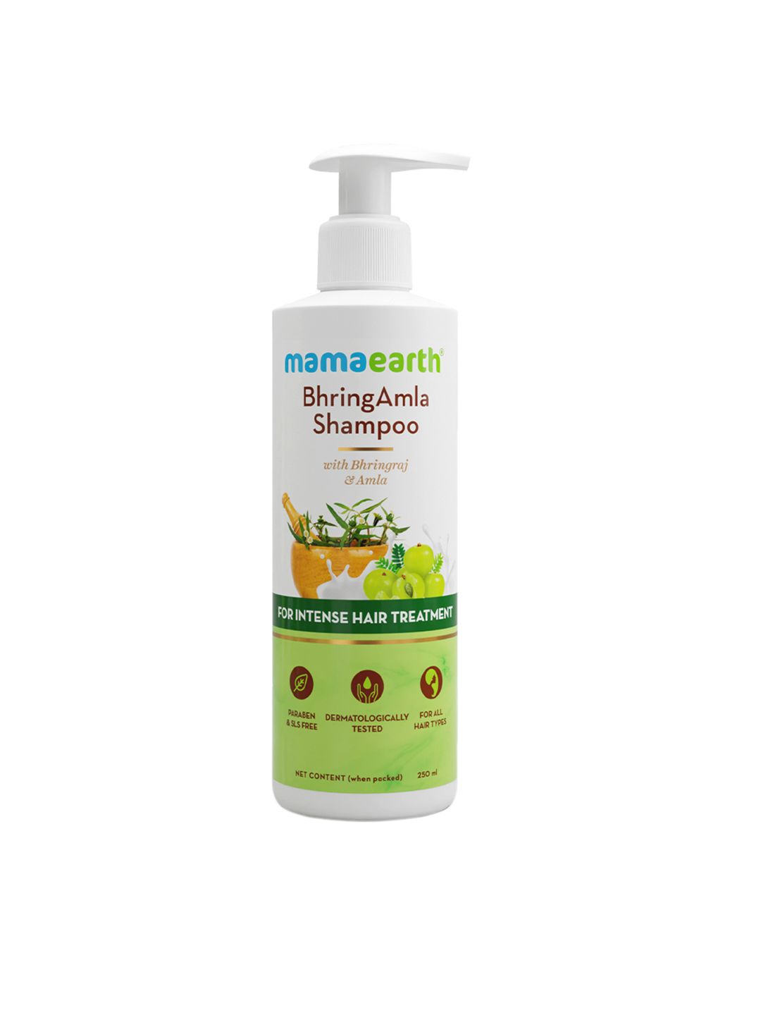 Mamaearth BhringAmla Shampoo with Bhringraj & Amla for Intense Hair Treatment 250 ml Price in India