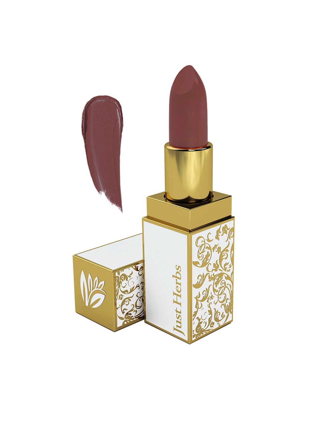 Just Herbs Ayurvedic Creamy Matte Lipstick For Women - 10 Plum Brown 4.2gm Price in India