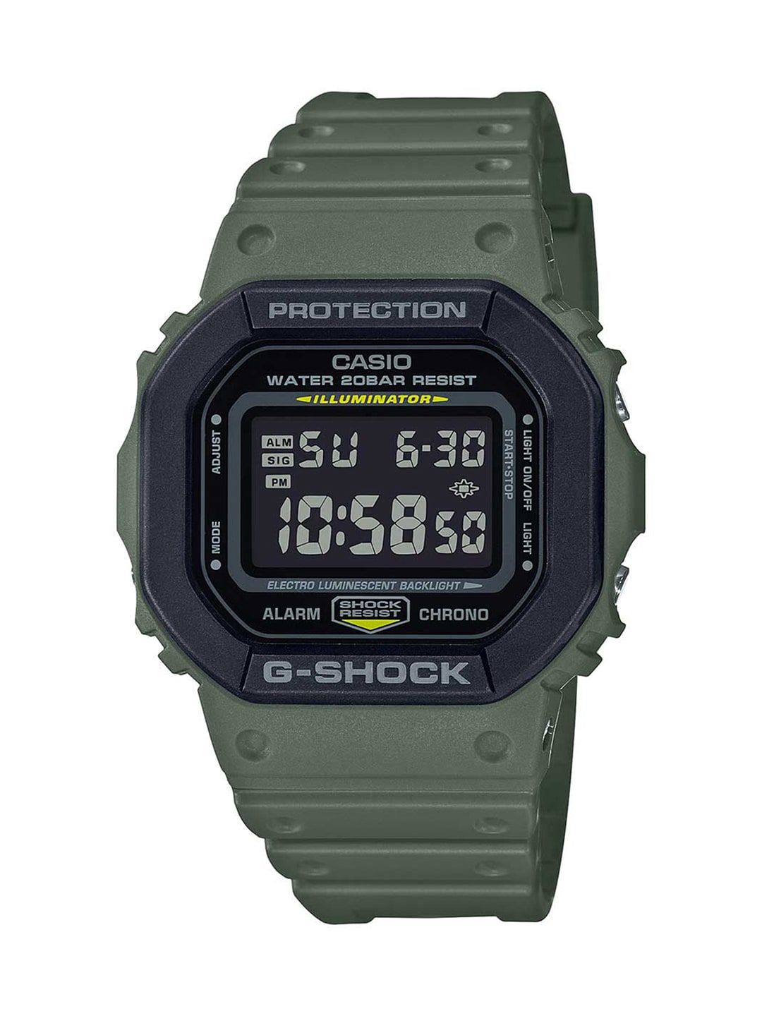 Buy CASIO Men G-Shock DW-5610SU-8DR Digital Dial Gray Resin Strap
