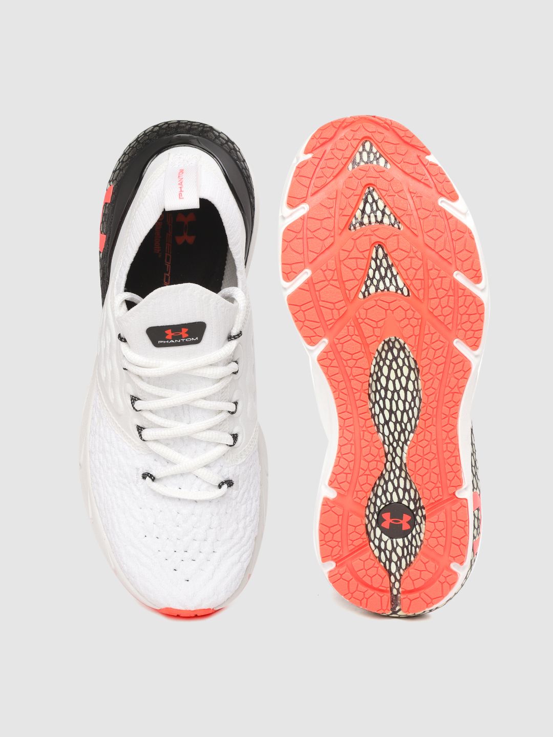 Buy UNDER ARMOUR Women White Woven Design HOVR Phantom 2 RUNANYWR