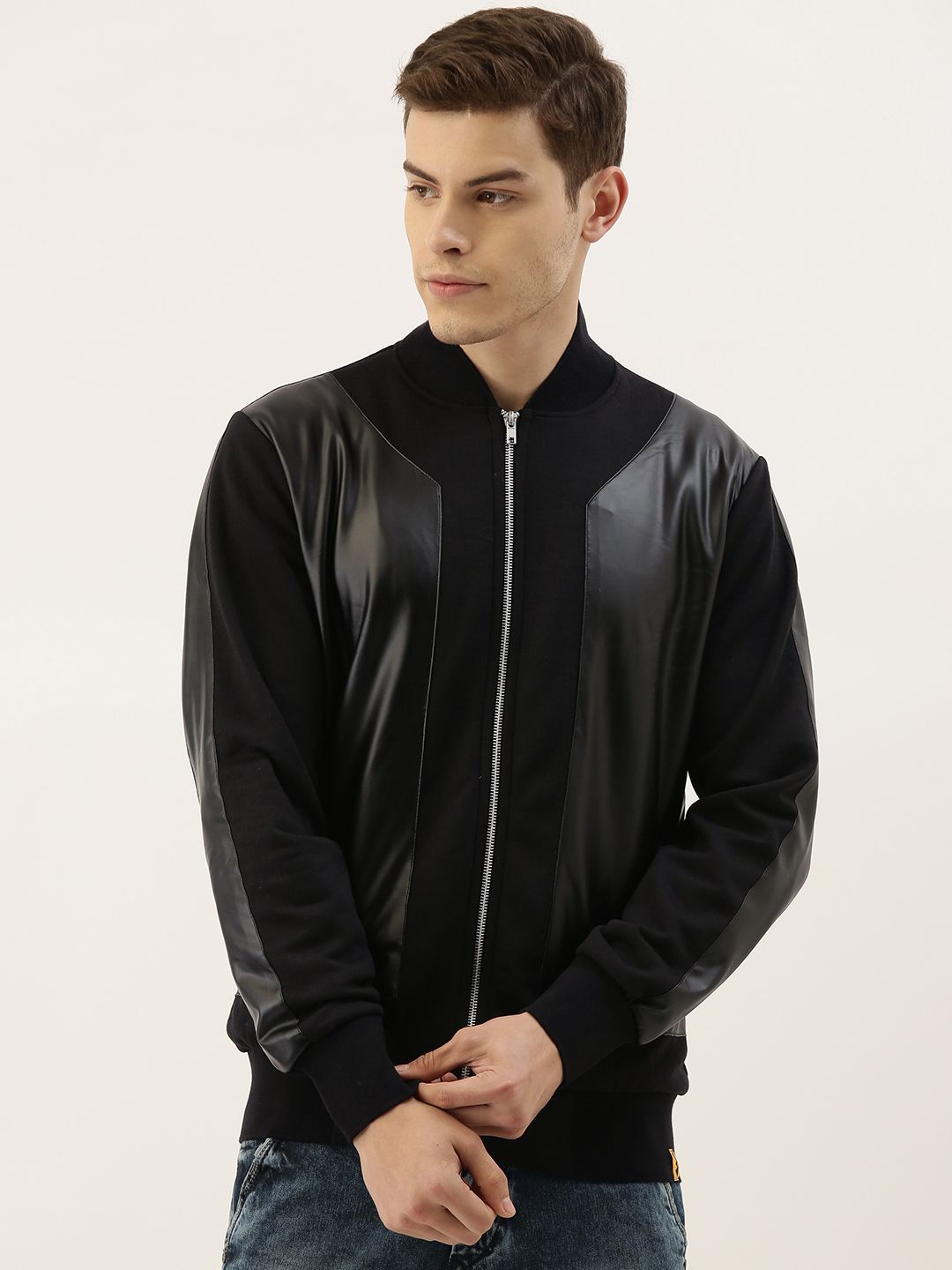 CAHOOT Men Black Solid Bomber Jacket