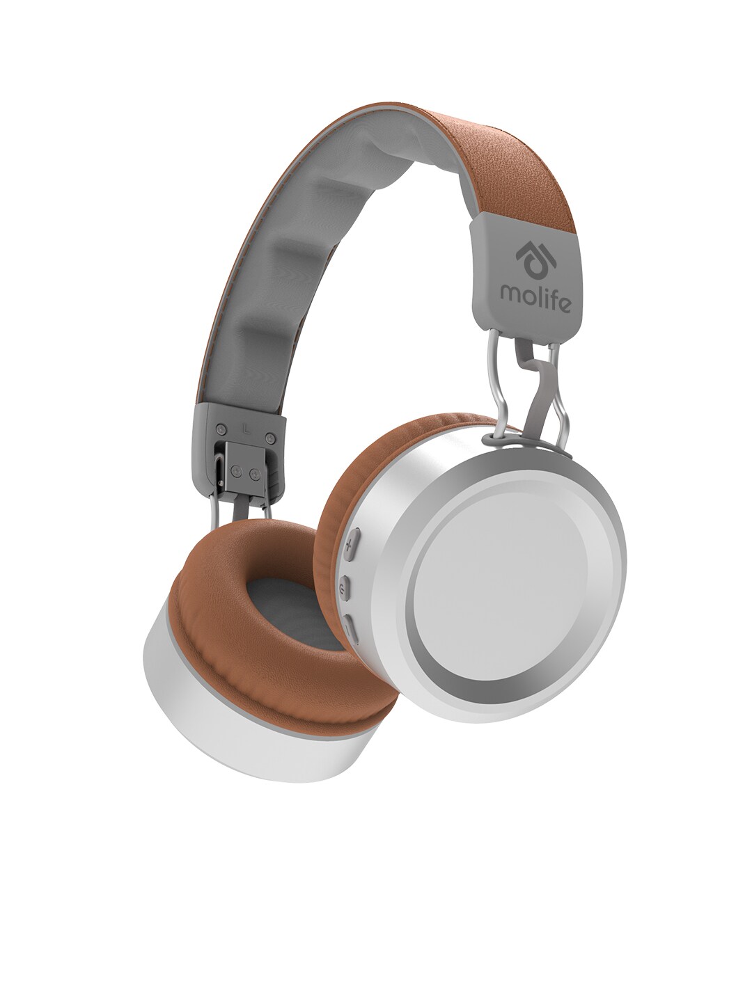 molife Coffee Brown & Steel-Toned Dual Tone Drums 700 Wireless Headphone Price in India