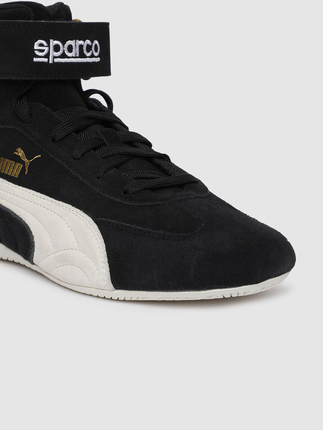 Buy PUMA Motorsport Men Black Solid Suede Speedcat Sparco Mid-Top