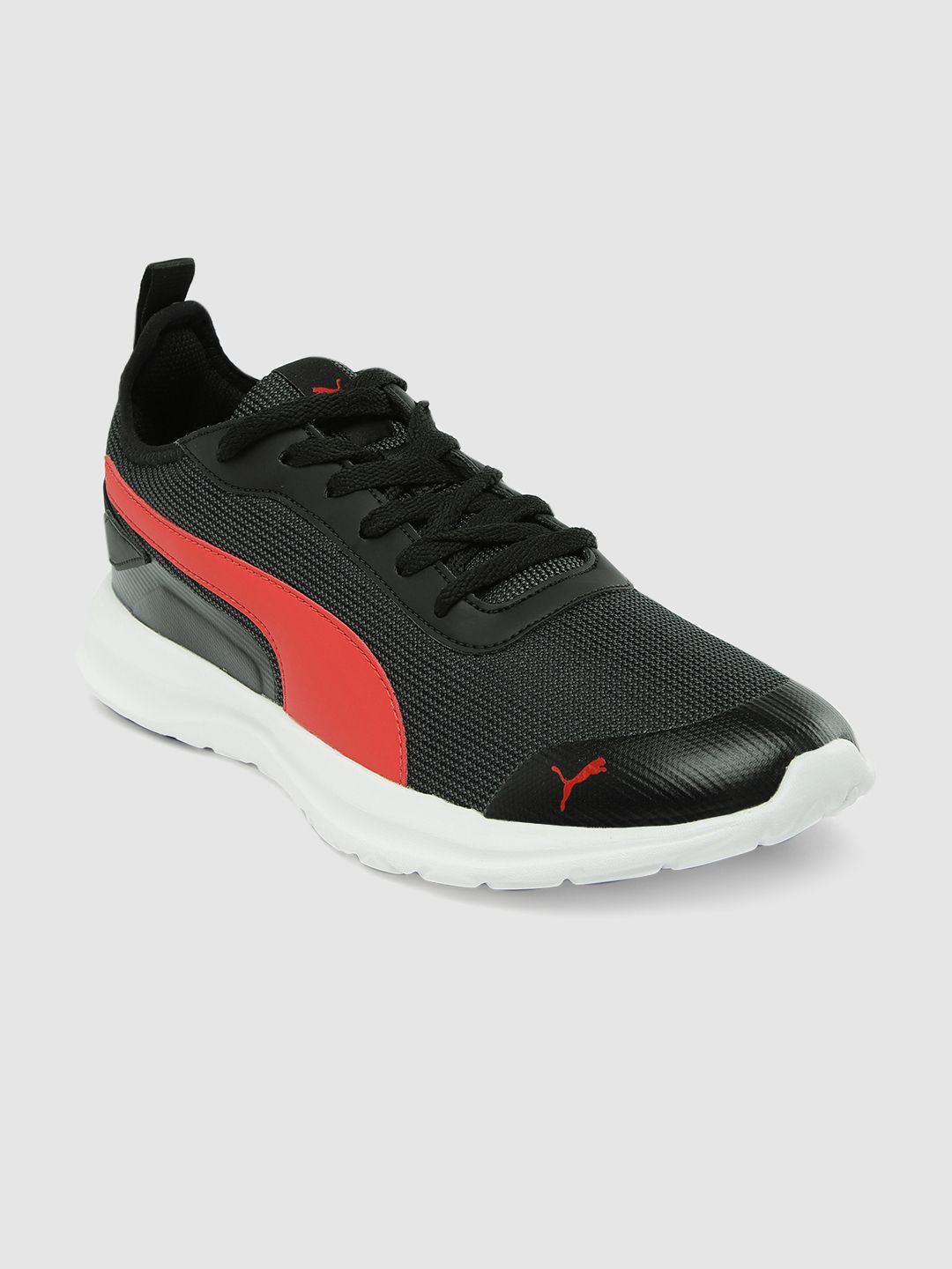 Puma Men Black & Red Manitoba V1 IDP Running Shoes