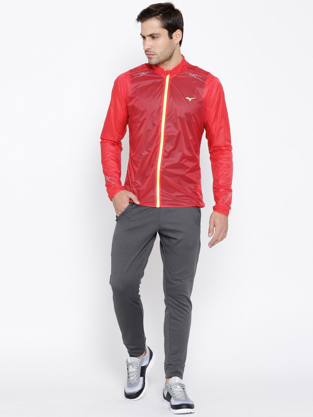 Buy Mizuno Red Lightweight 7D Windcheater Jacket - Jackets for Men