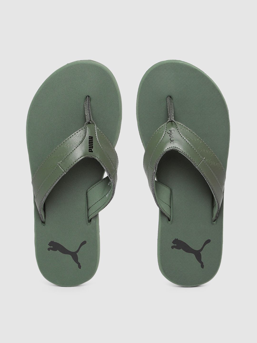 Buy one8 x PUMA Men Green Solid Breeze V4 One8 Thong Flip-Flops