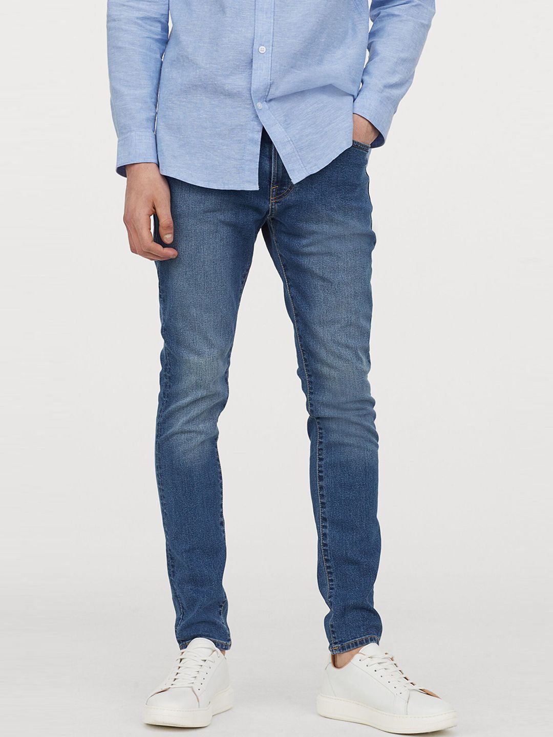 H&M Men Blue Skinny Jeans