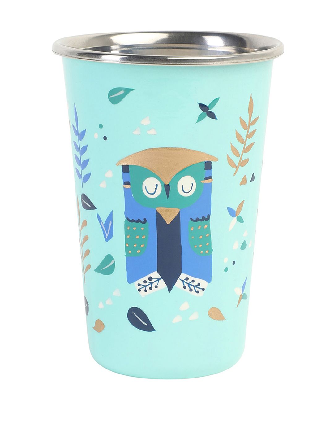 Chumbak Blue Hand-Painted Stainless Steel Tumbler Price in India