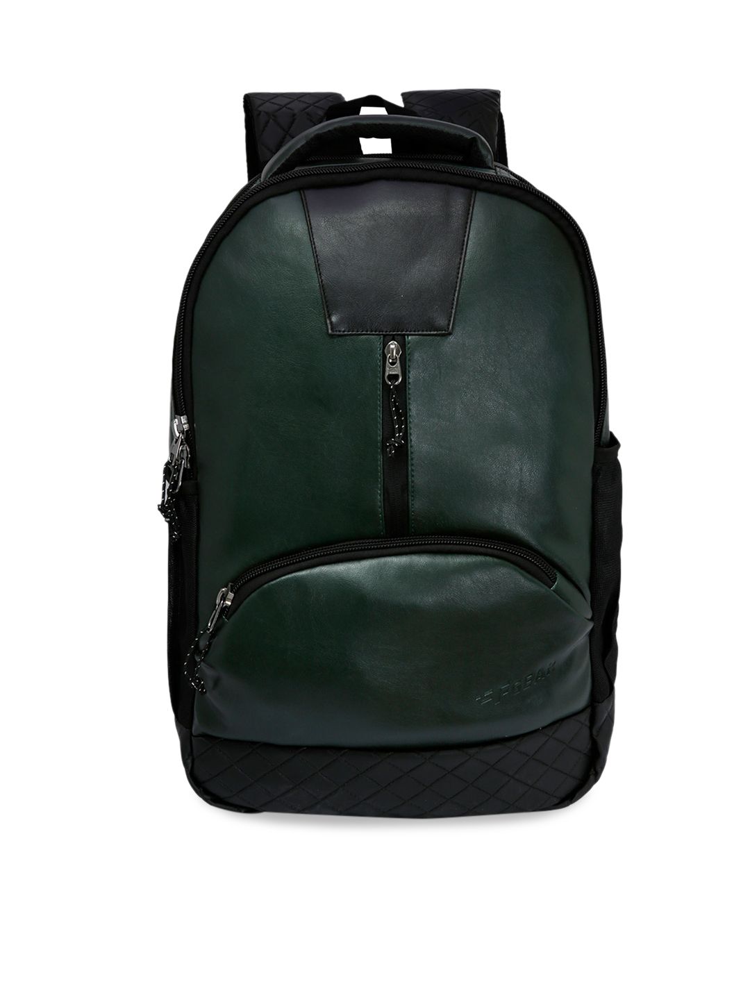 F Gear Unisex Olive Green Solid Backpack Price in India