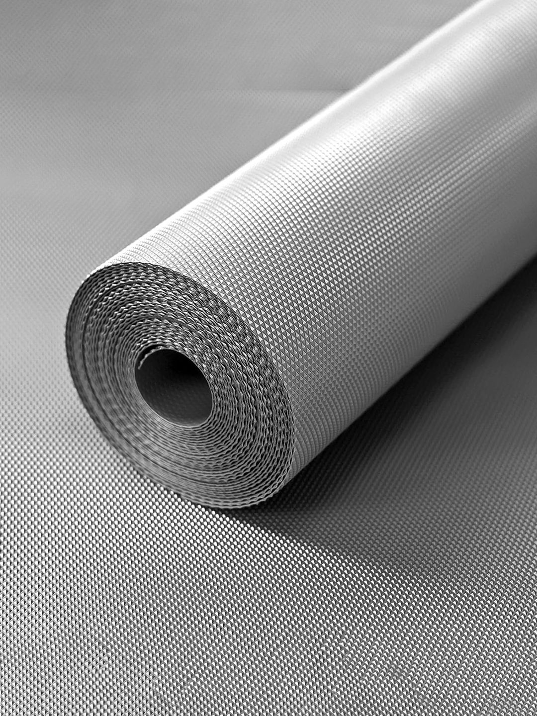 Kuber Industries Unisex Grey Textured Anti-Slip Multipurpose Mat
