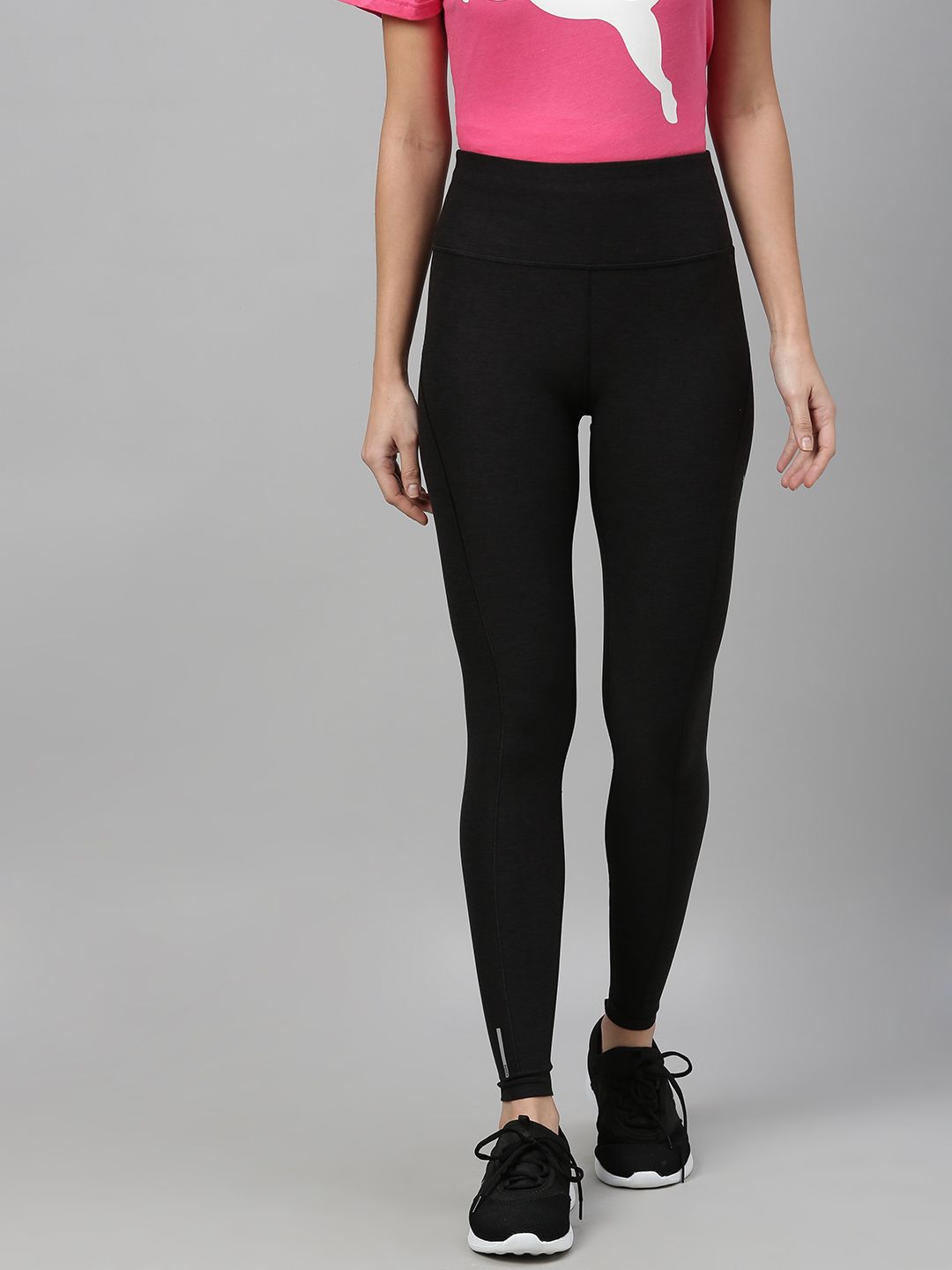 Puma Women Black Solid Drycell Regular Fit Studio Luxe Eclipse  Yoga Tights Price in India