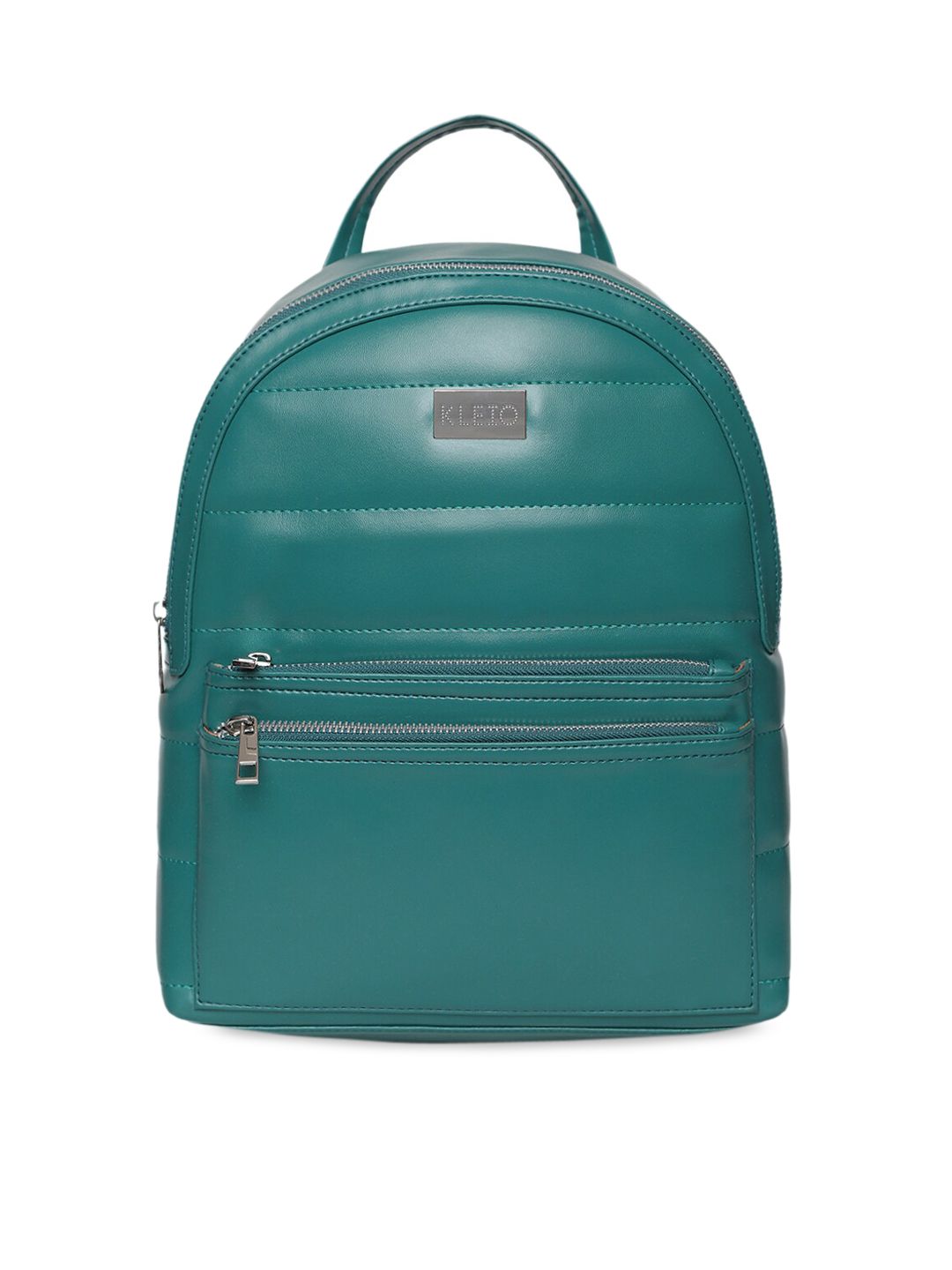 KLEIO Women Green Solid Backpack Price in India