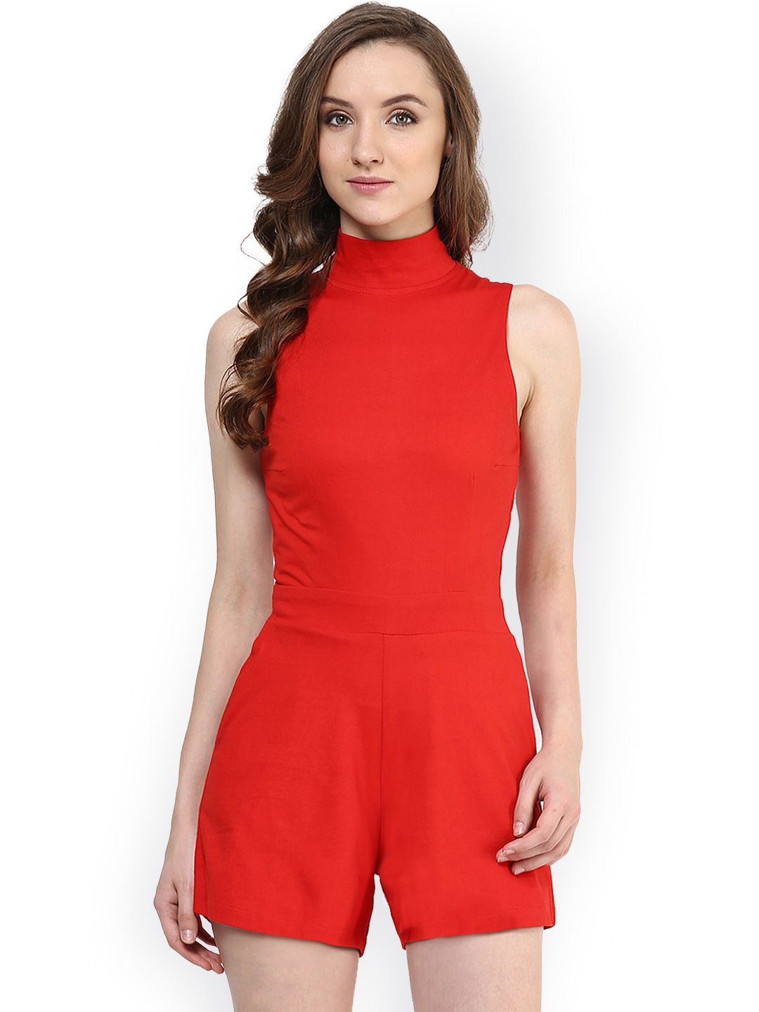 Miss Chase Red Playsuit Price in India