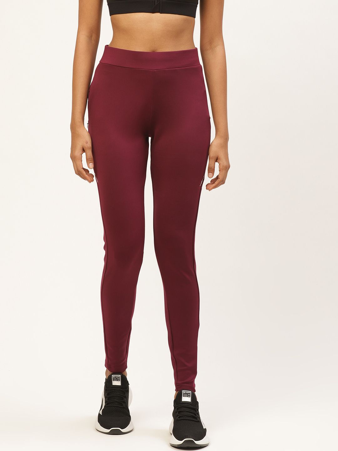 Sweet Dreams Women Burgundy Solid Tights Price in India