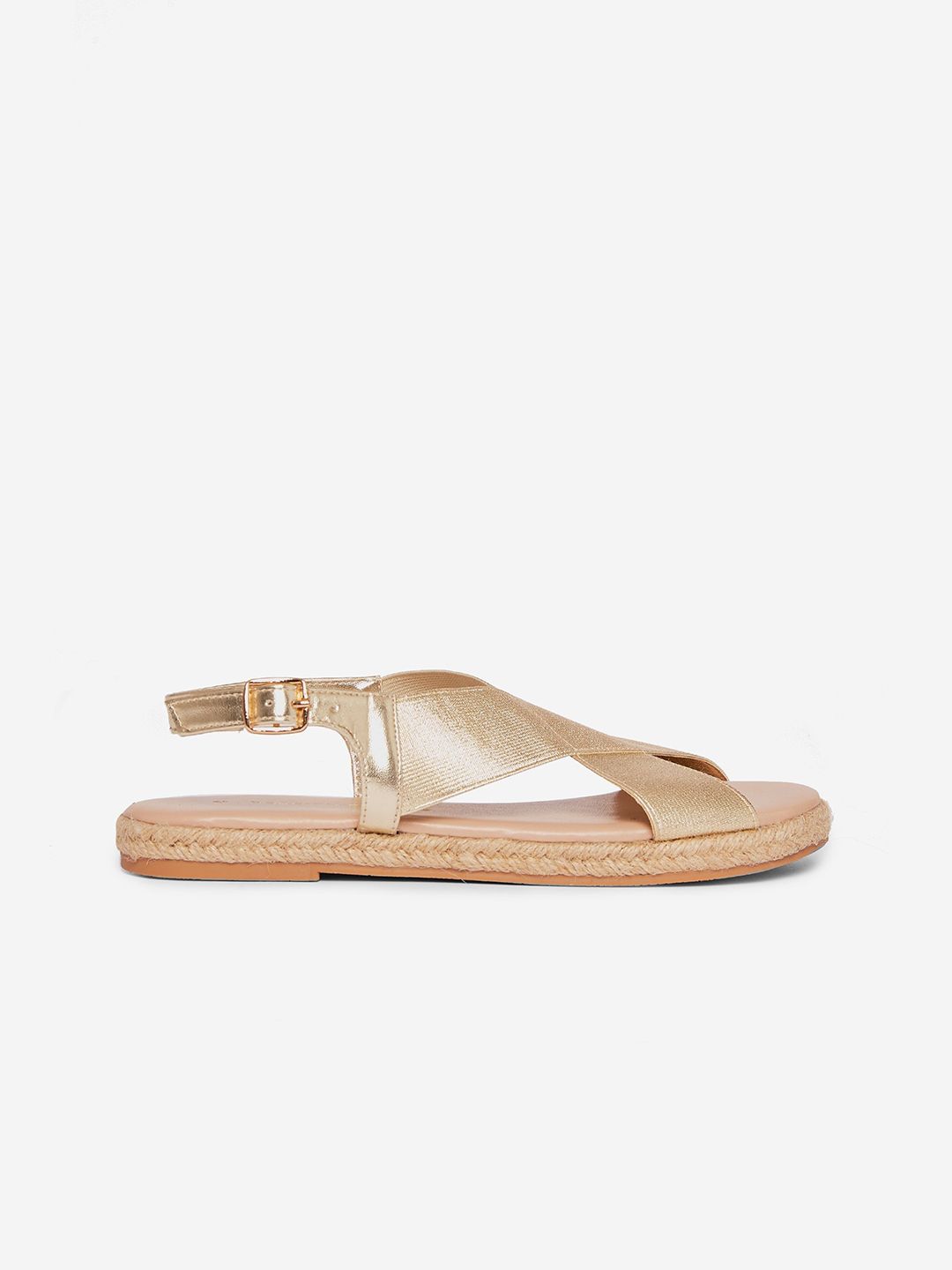 DOROTHY PERKINS Women Gold-Toned Solid Open Toe Flats