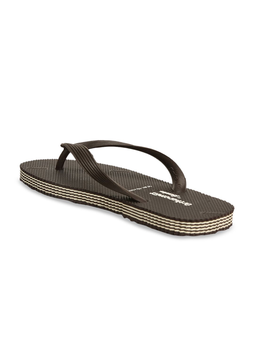Buy Bata Men Brown Solid Thong Flip-Flops - Flip Flops for Men