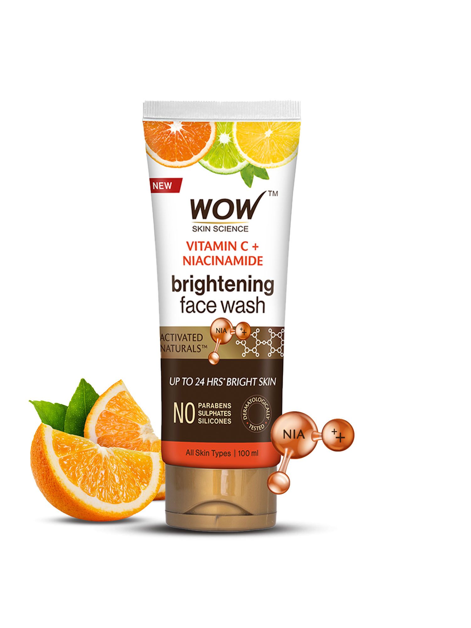 WOW SKIN SCIENCE Brightening Vitamin C Face Wash-No Parabens, Sulphate & Silicones -100 ml