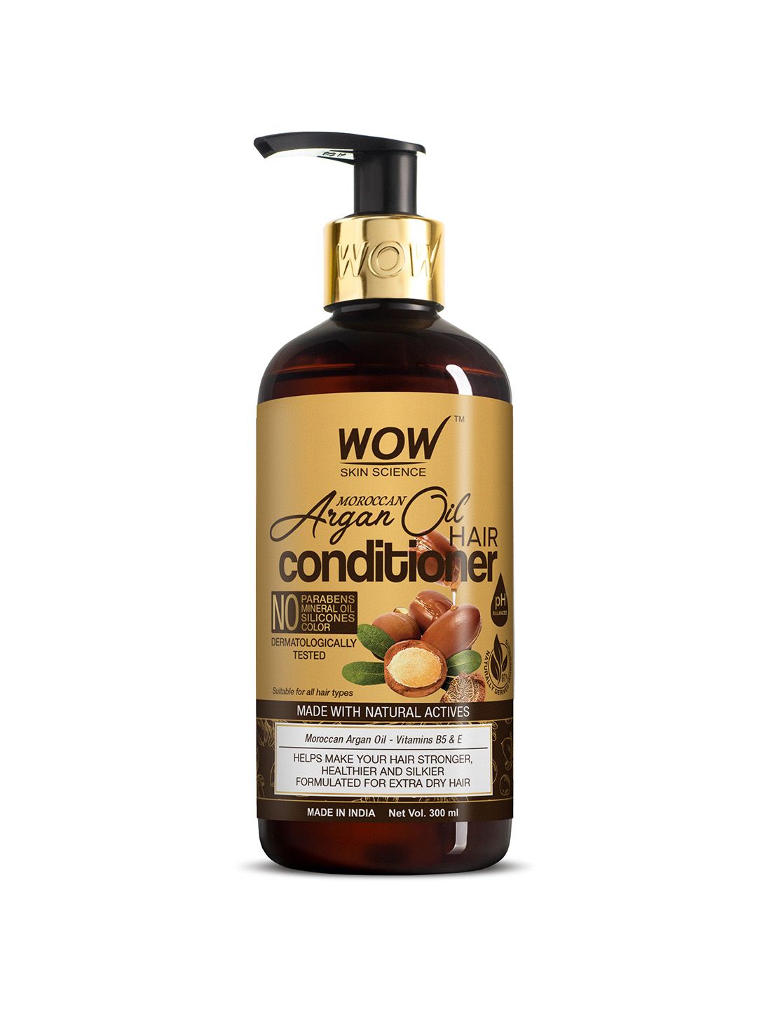 WOW Skin Science Moroccan Argan Oil Conditioner with Vitamin B5 300 ml