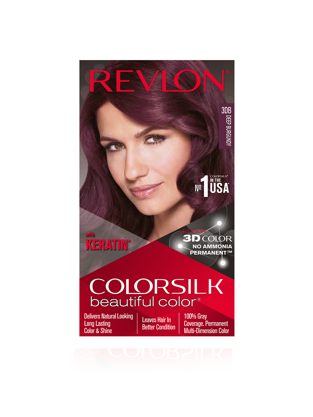 Revlon Color Silk Hair Color with Keratin - Deep Burgundy 3DB Price in India