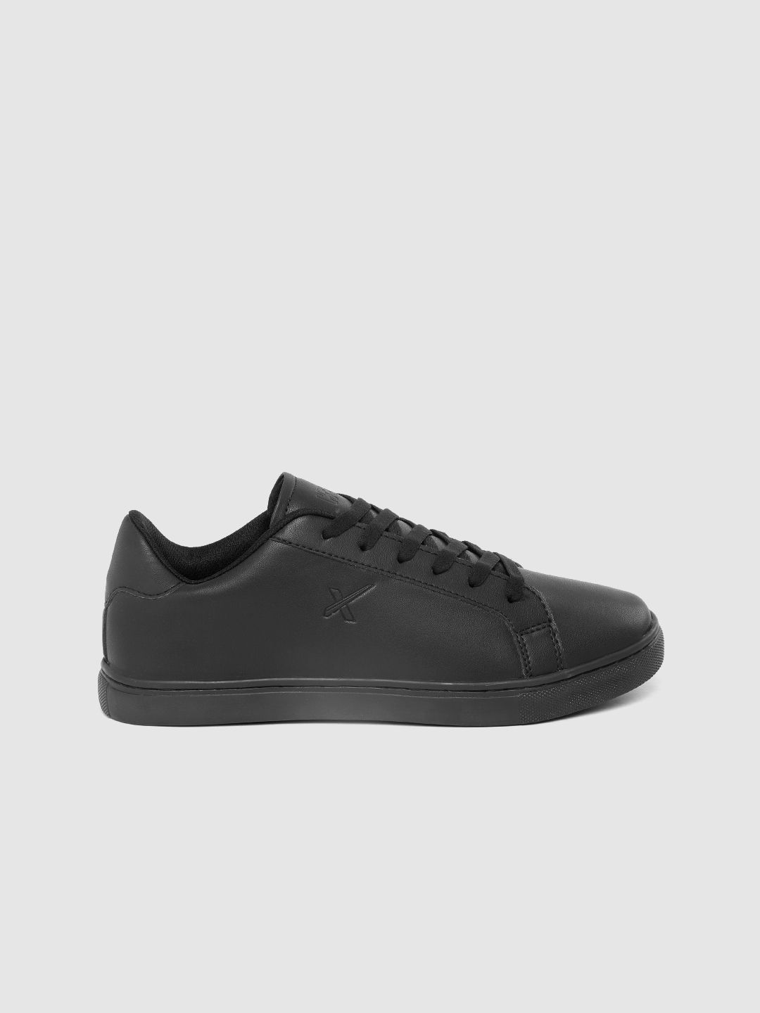 HRX by Hrithik Roshan Men Black Solid Skate Street Sneakers