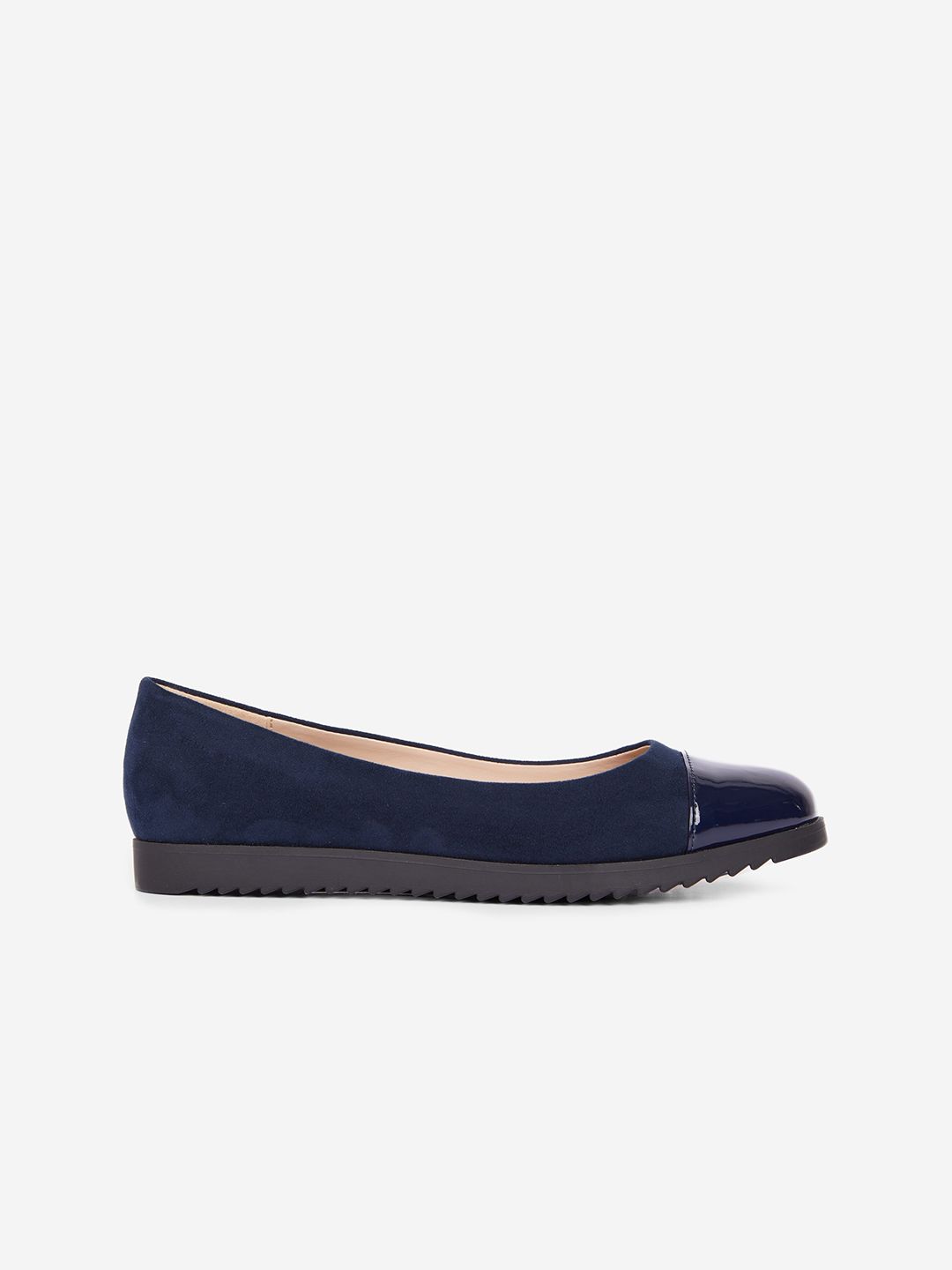 DOROTHY PERKINS Women Navy Blue Comfort Fit Solid Ballerinas