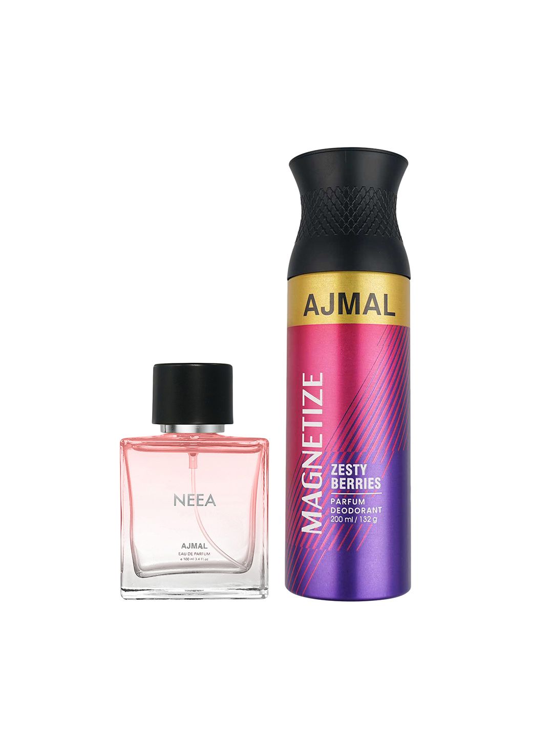 Ajmal Unisex Set of 2 Neea EDP 100ml & Magnetize Deodorant 200ml