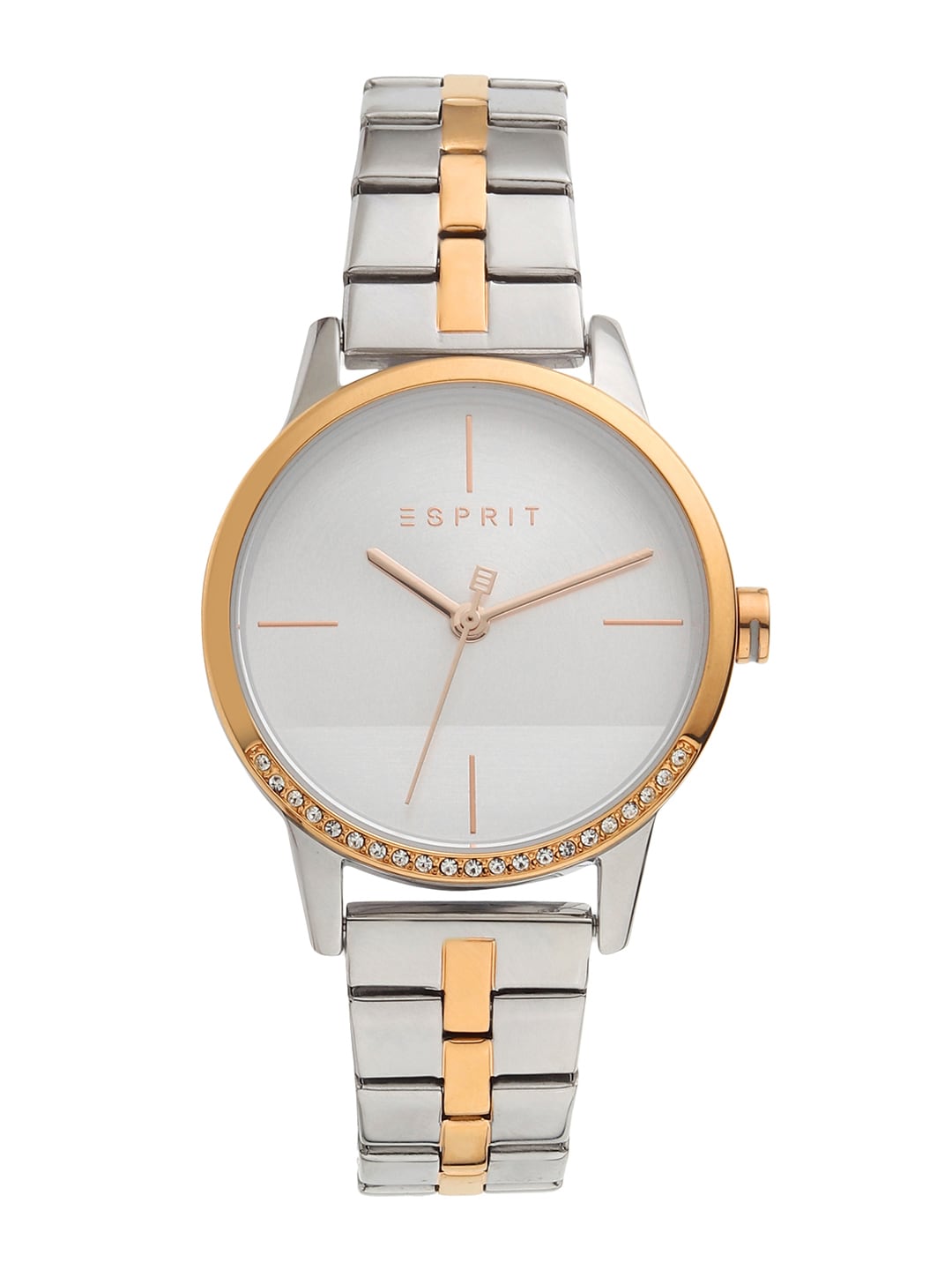 ESPRIT Women Silver-Toned Analogue Watch ES1L106M0105 Price in India
