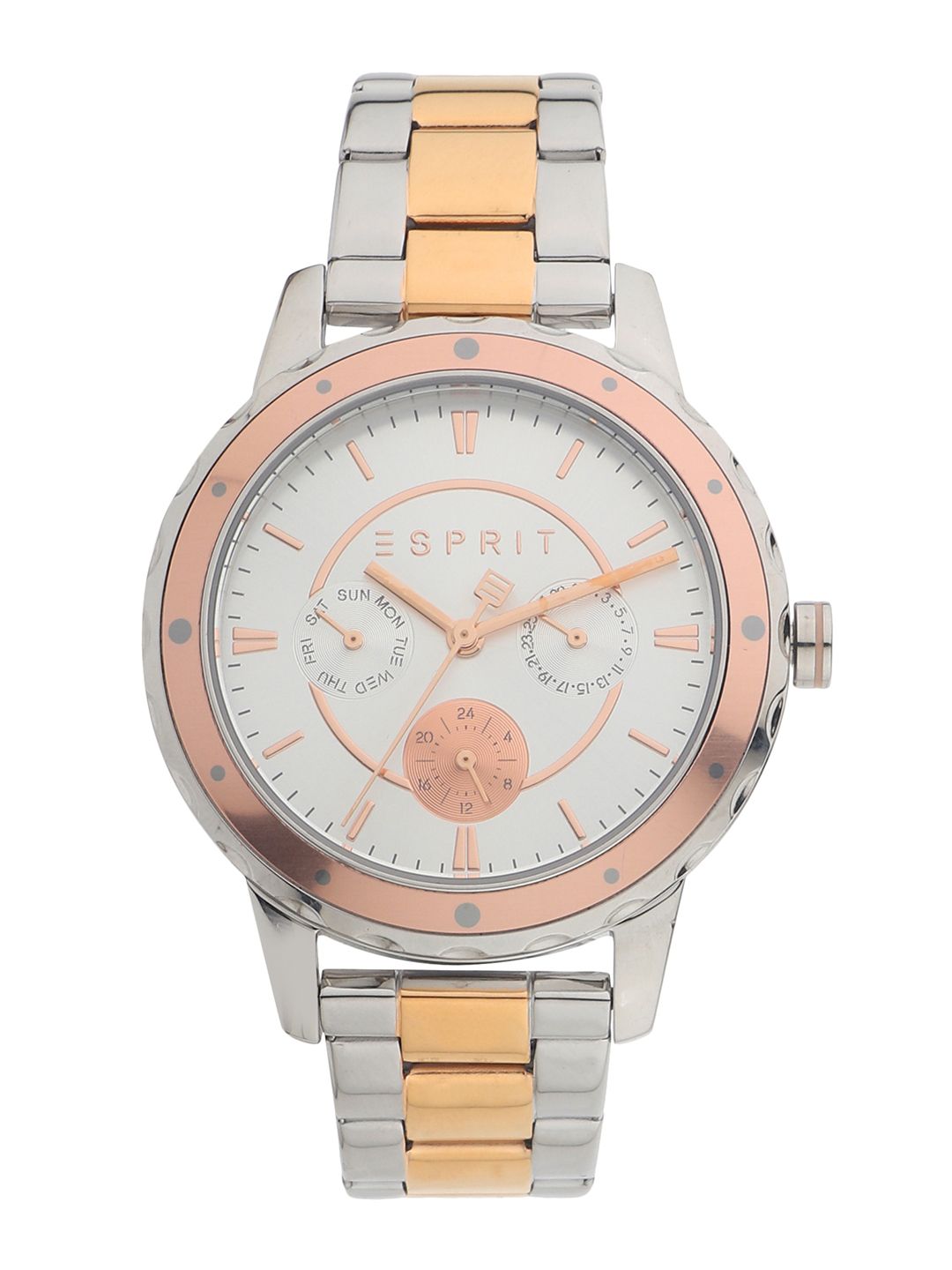 ESPRIT Women Silver-Toned Analogue Watch ES1L140M0135 Price in India