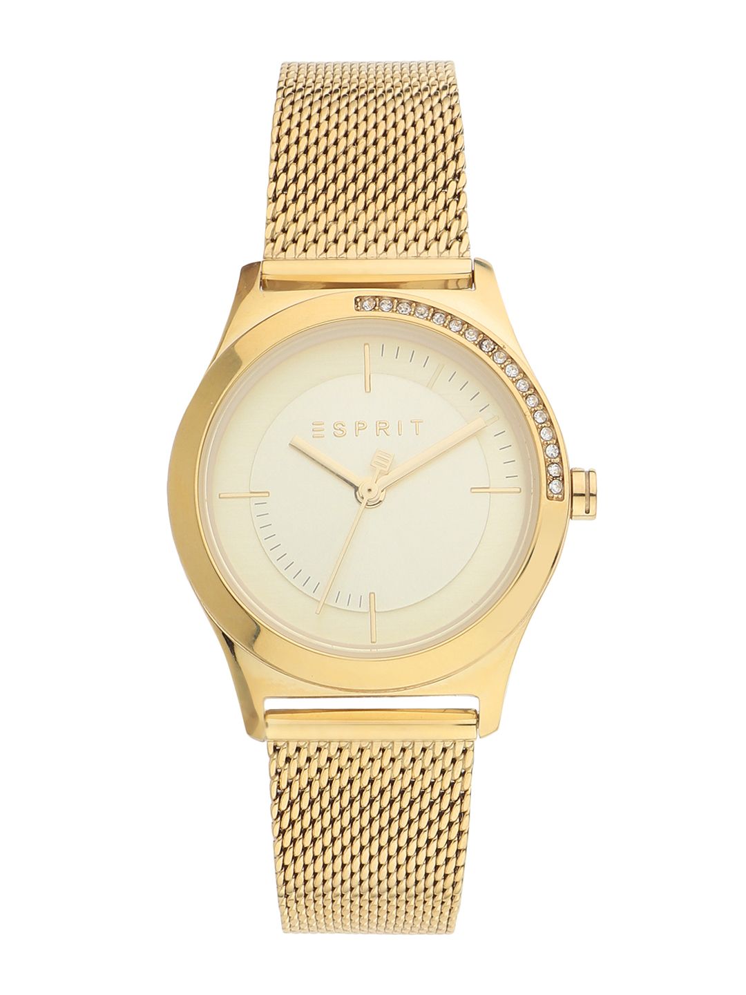 ESPRIT Women Gold-Toned Solid Analogue Watch ES1L116M0075 Price in India