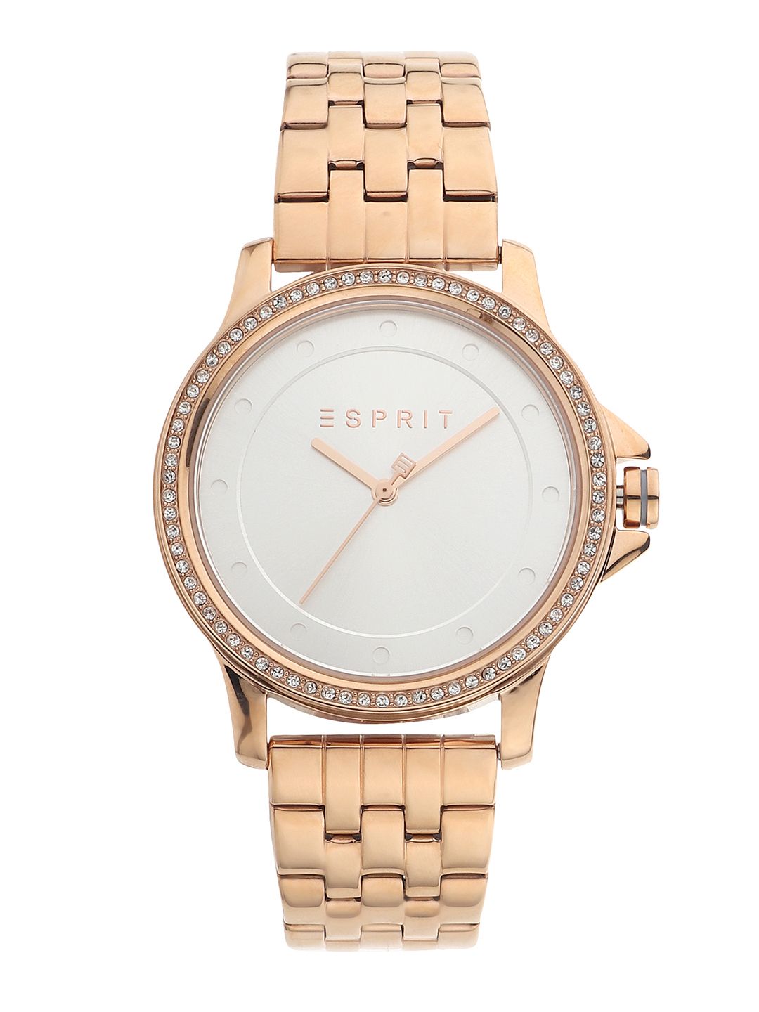 ESPRIT Women Muted Silver-Toned Solid Analogue Watch ES1L143M0095 Price in India