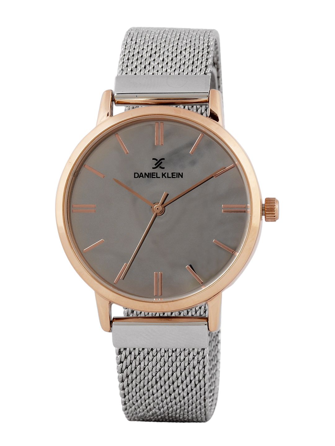 Daniel Klein Premium Women Silver-Toned Mirrored Analogue Watch DK.1.12405-3 Price in India