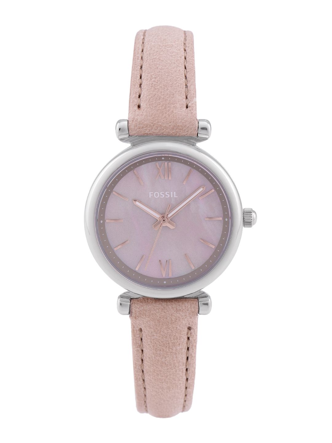 Fossil Women Pink Carlie Mini Mother of Pearl Finish Analogue Watch ES4530 Price in India