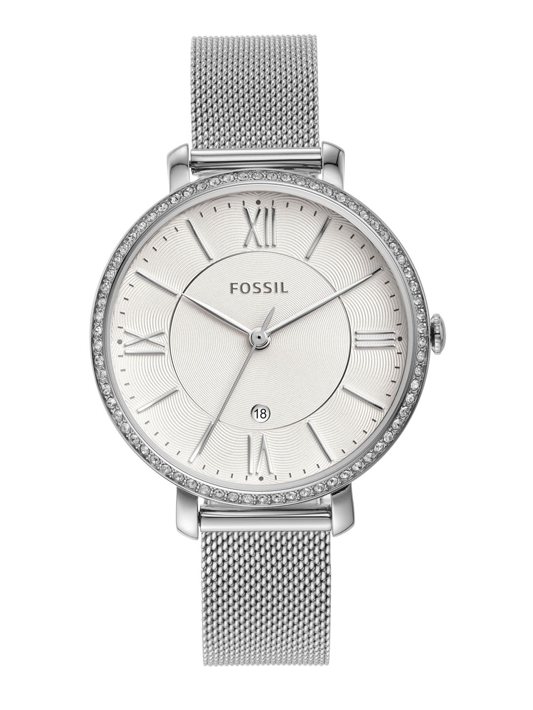 Fossil Women Off-White Textured Analogue Watch ES4627 Price in India