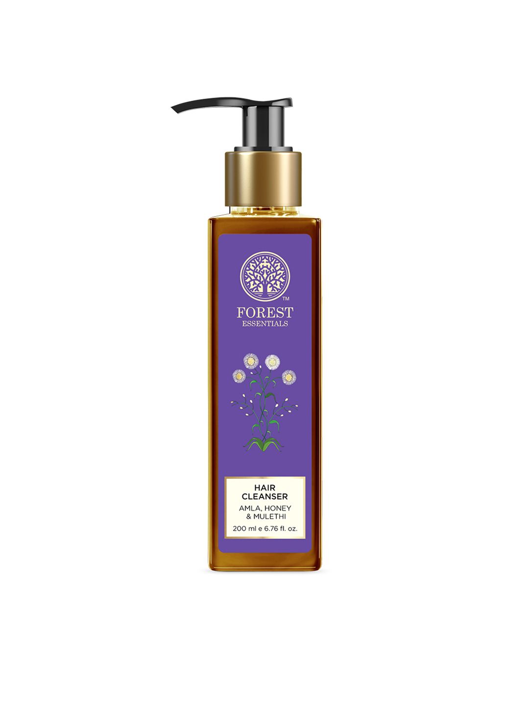 Forest Essentials Hair Cleanser Amla Honey & Mulethi Shampoo for Dull & Dry Hair- 200ml