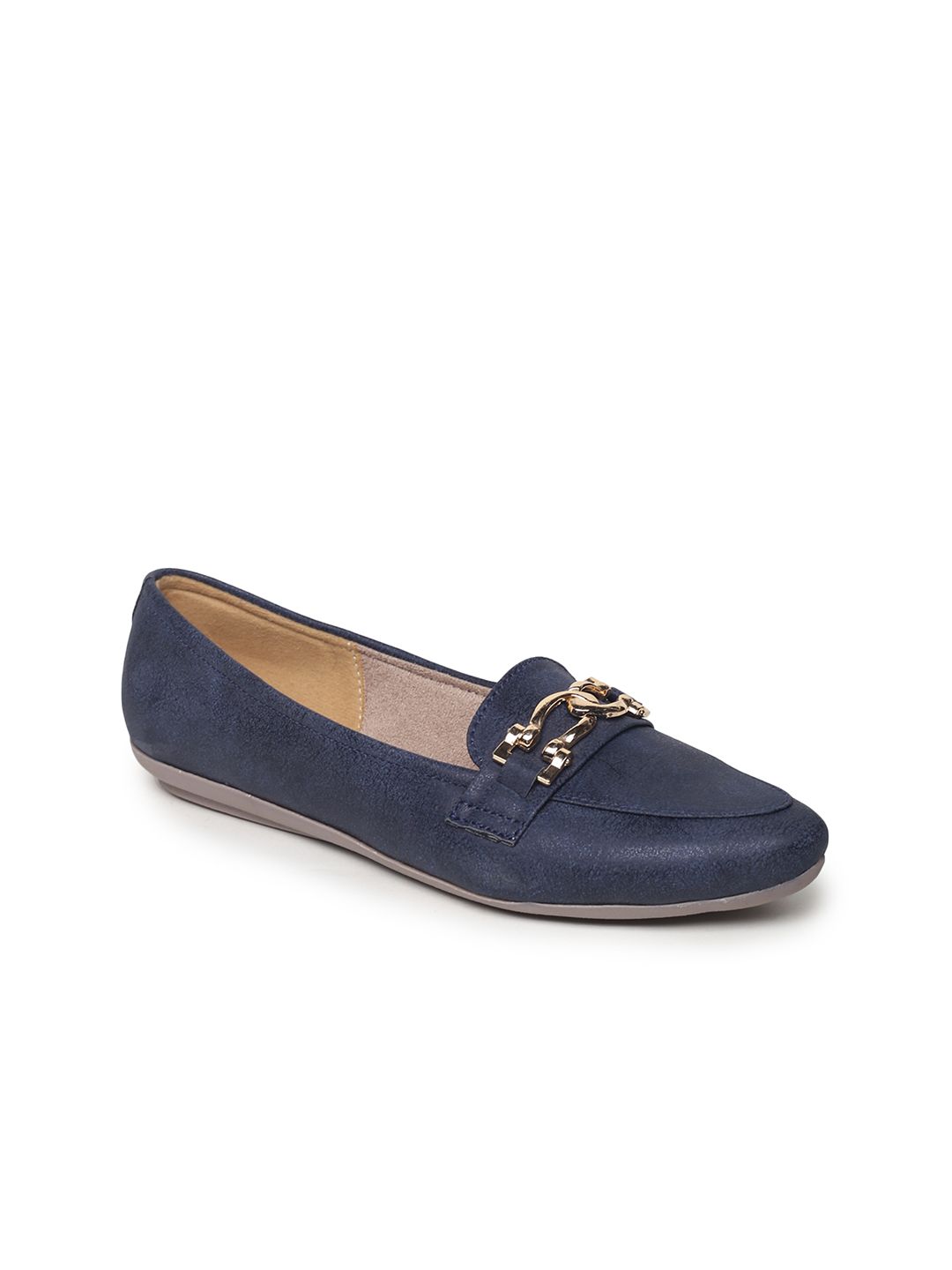 VALIOSAA Women Blue Solid Ballerinas