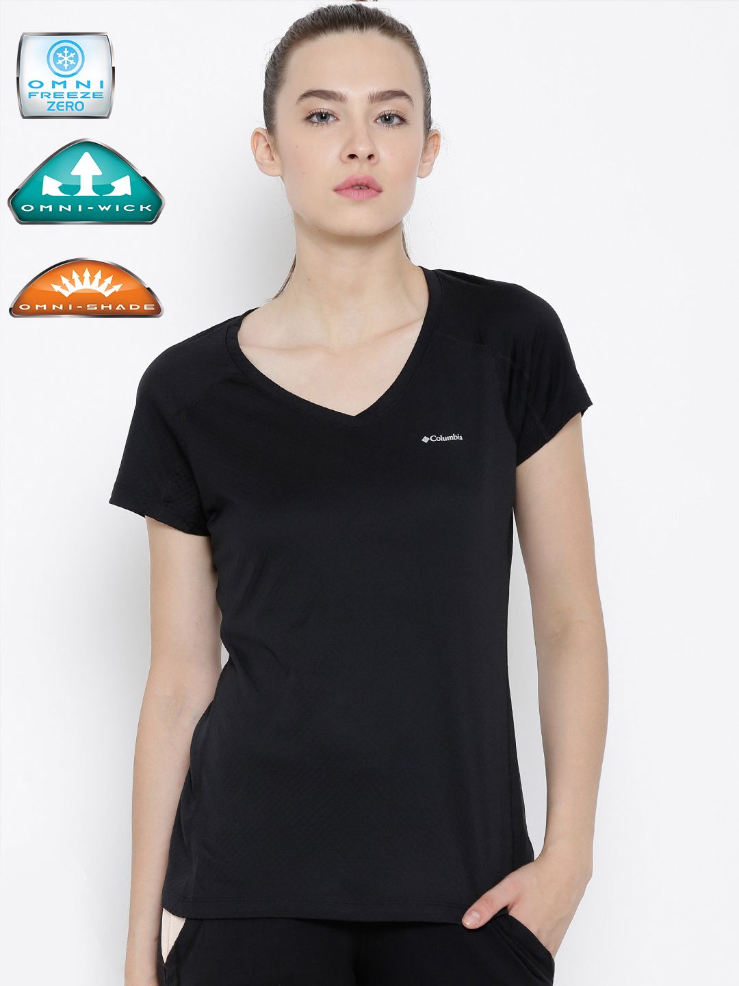 Columbia Blue Zero Rules UV Protected Quick Drying Outdoor & Gyming Polo T-Shirt Price in India