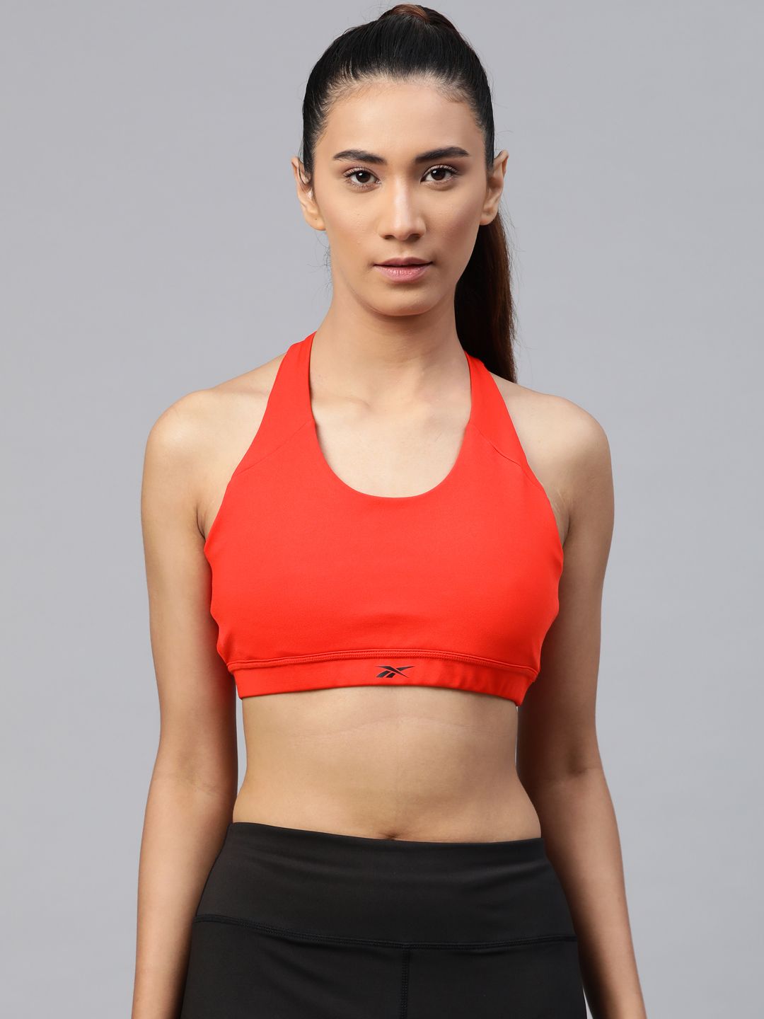 Reebok Women Red Solid Removable Padding Training Workout Ready Bra GL2882 Price in India