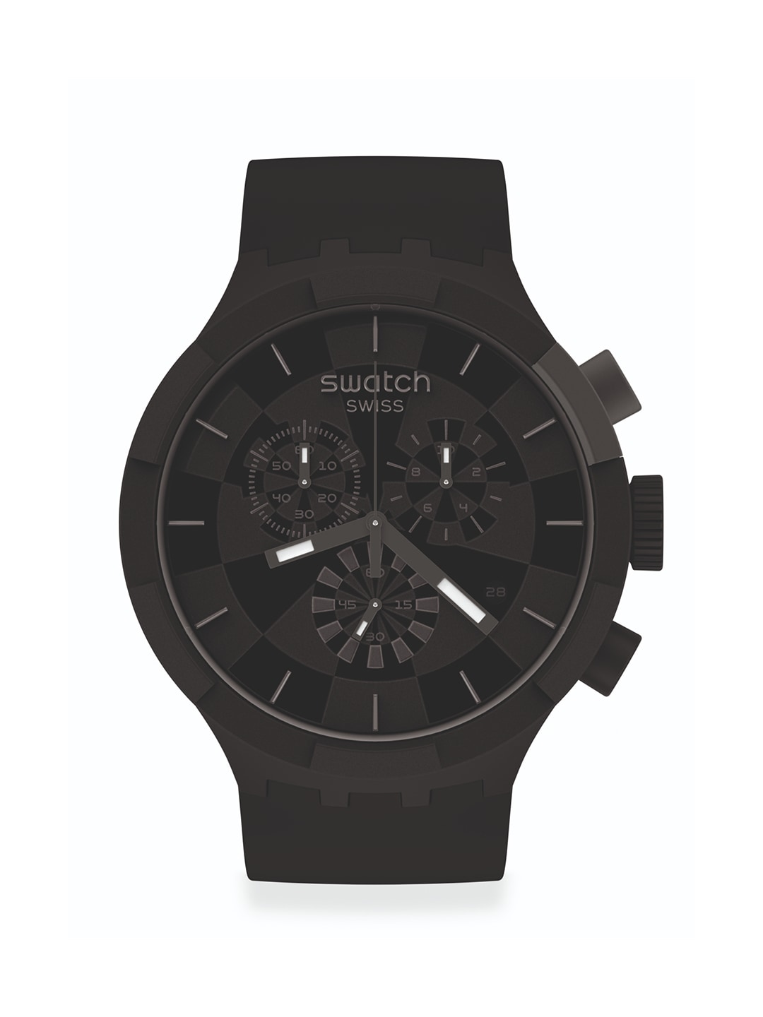 Swatch Unisex Black Water Resistant Analogue Watch SB02B400 Price in India